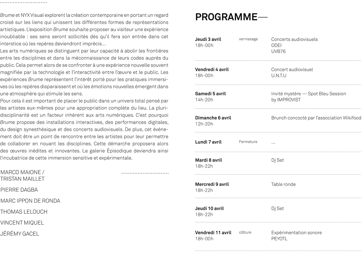 brume-programme